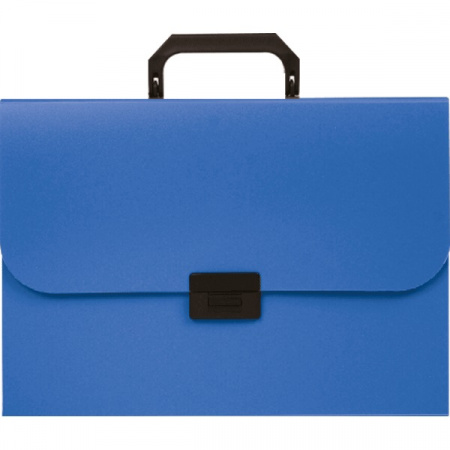 Портфель "Attomex", на замке , пластиковый 700 мкм , 13 отделений , синий цвет, 3073704