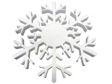 Снежинка из пенопласта , 16 см , (маленькая), СН-16