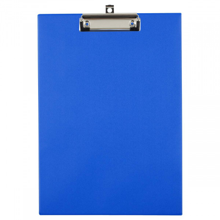 Папка-планшет с зажимом , А4 , "OfficeSpace", с крышкой , пластиковая , синий цвет, ППС_49761